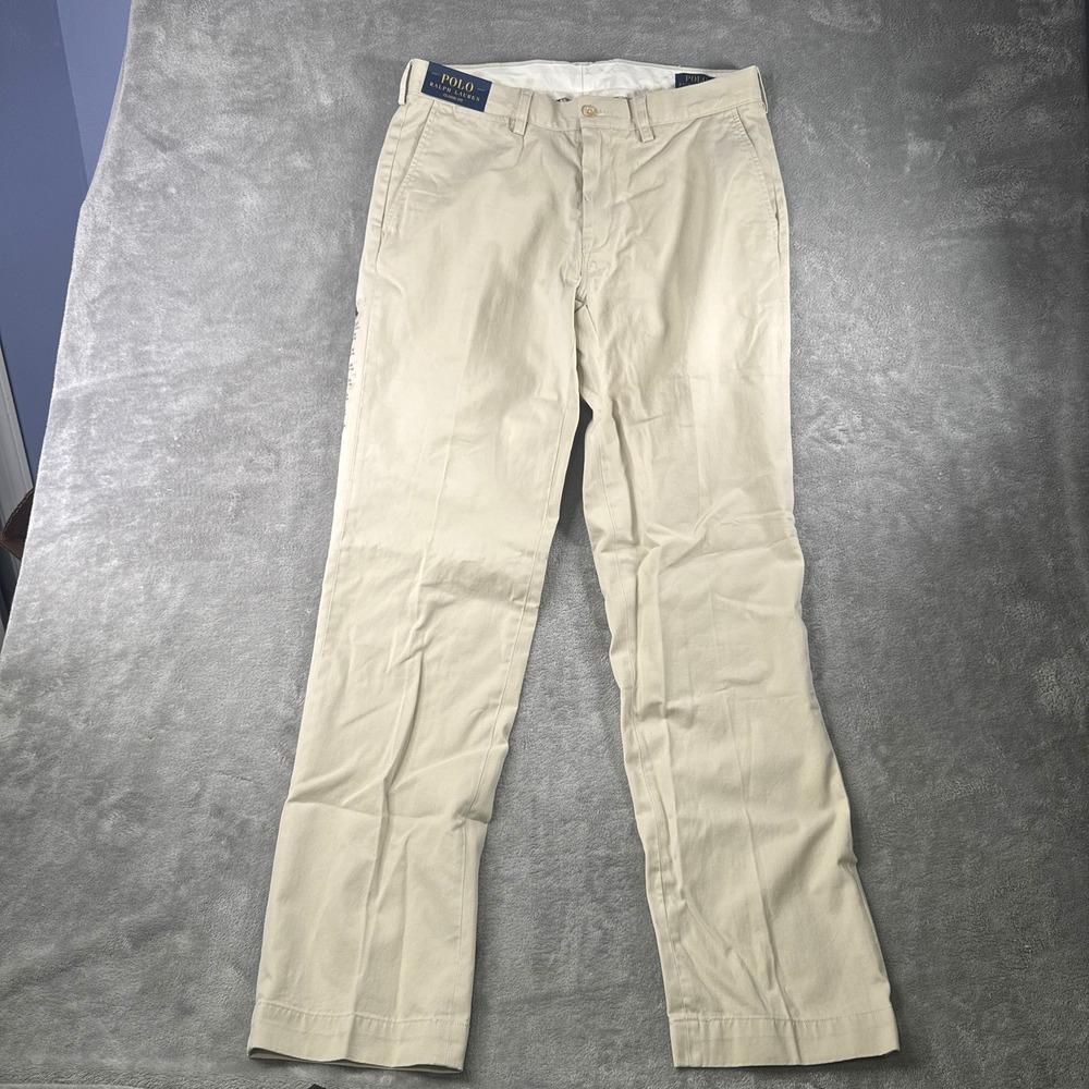 Polo Ralph Lauren Chino Pants Mens 34x34 Basic Sand Classic Fit NWT